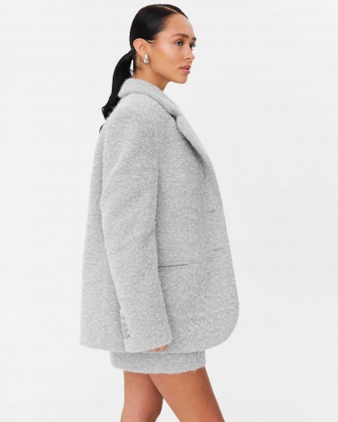 Сірий жакет текстурований FASHIONISTA