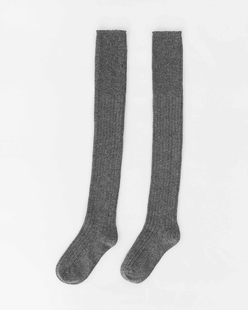 Сірі гольфи вище колін FASHIONISTA