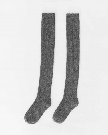 Сірі гольфи вище колін FASHIONISTA