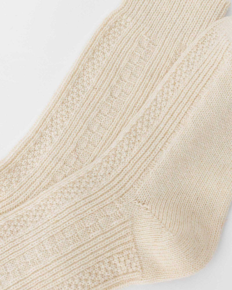 Молочні шкарпетки з візерунком FASHIONISTA