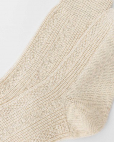 Молочні шкарпетки з візерунком FASHIONISTA