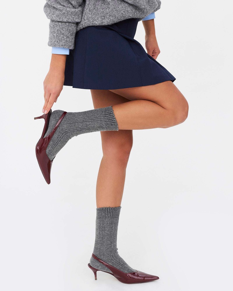 Сірі шкарпетки з візерунком FASHIONISTA