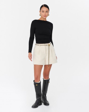 Молочні текстуровані шорти FASHIONISTA