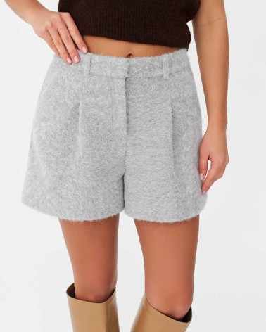 Сірі текстуровані шорти FASHIONISTA