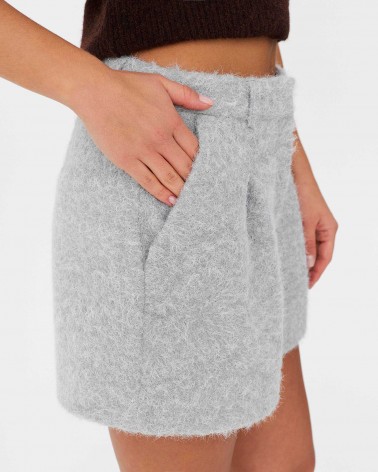 Сірі текстуровані шорти FASHIONISTA