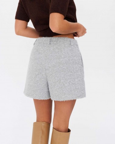 Сірі текстуровані шорти FASHIONISTA