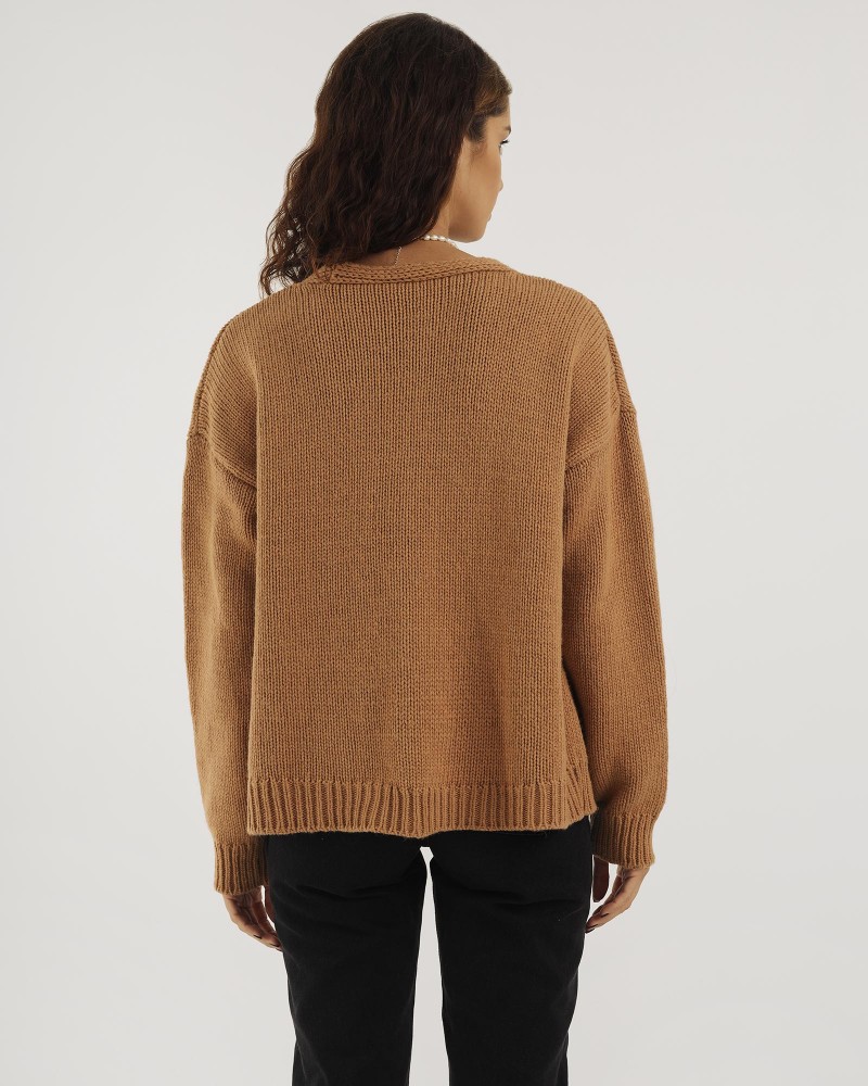 Кардиган Laconic з кишенями від FASHIONISTA коричневий