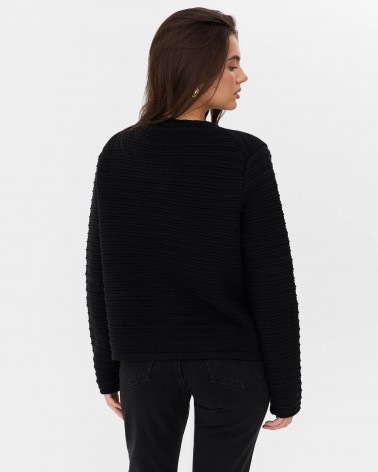 Кардиган з золотистою фурнітурою від FASHIONISTA чорний