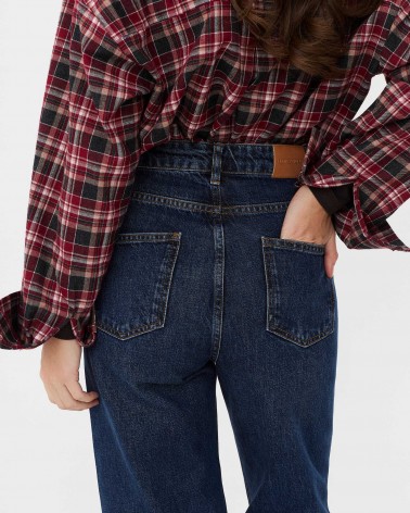 Джинси Straight High Waist від FASHIONISTA темно-сині