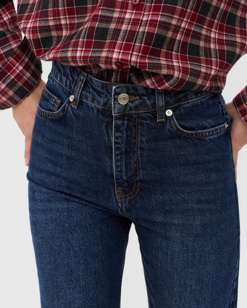 Джинси Straight High Waist від FASHIONISTA темно-сині