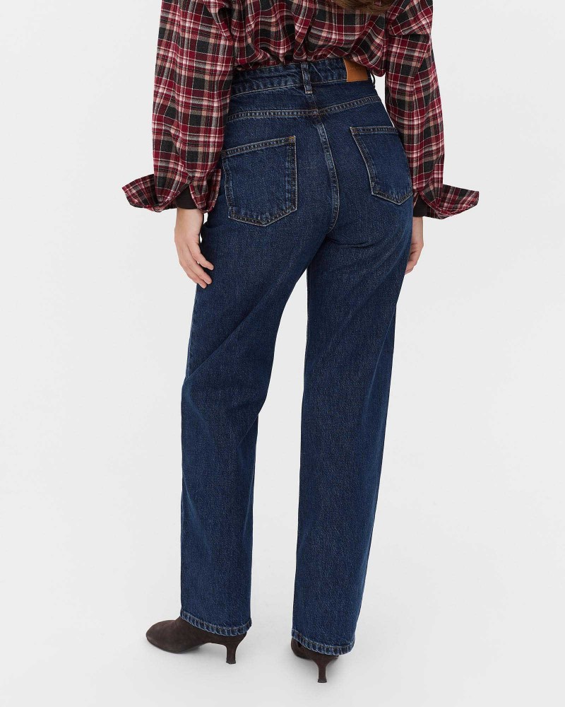 Джинси Straight High Waist від FASHIONISTA темно-сині