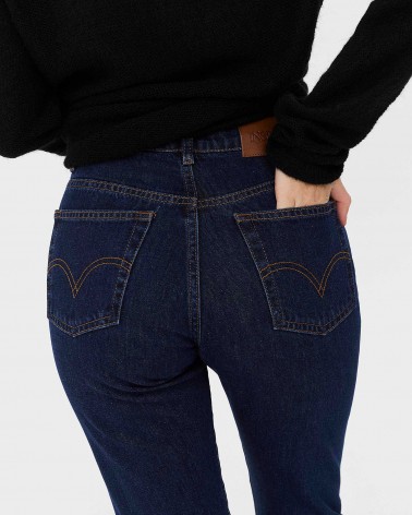 Джинси Straight Basic від FASHIONISTA темно-синій