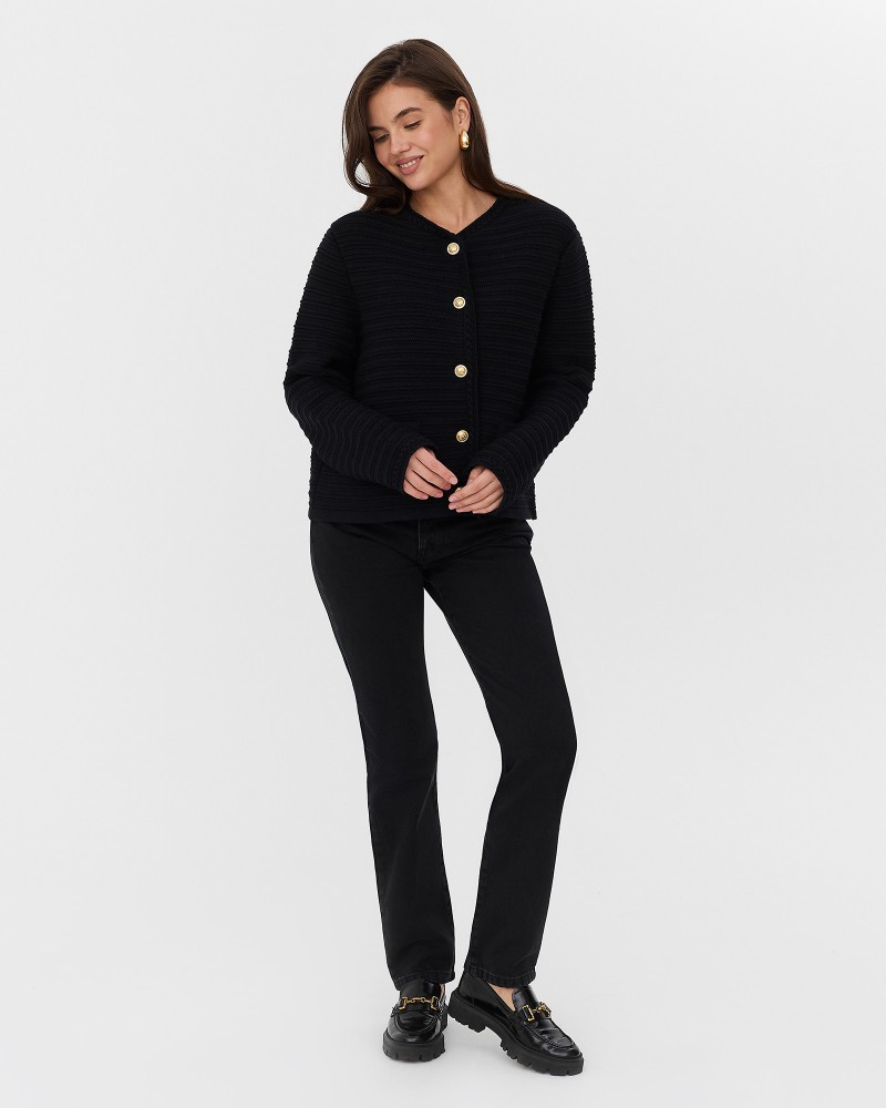 Джинси Straight Basic від FASHIONISTA чорний