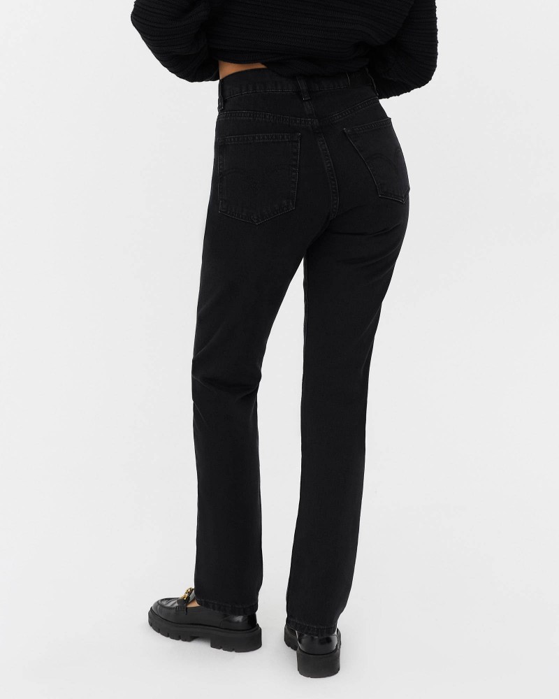 Джинси Straight Basic від FASHIONISTA чорний