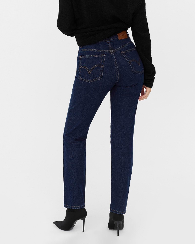 Джинси Straight Basic від FASHIONISTA темно-синій