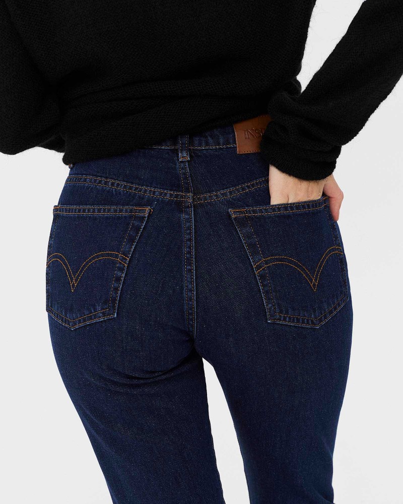 Джинси Straight Basic від FASHIONISTA темно-синій