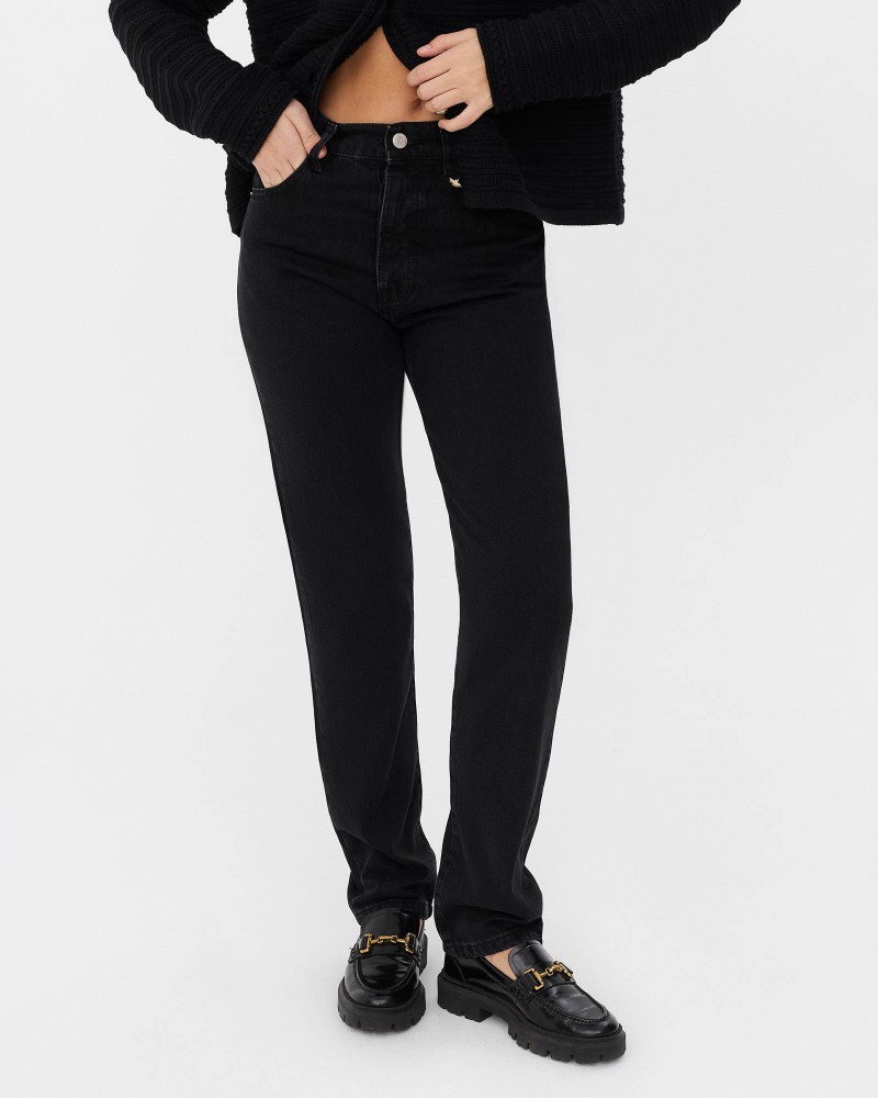 Джинси Straight Basic від FASHIONISTA чорний