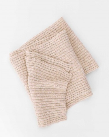 Бежевий в'язаний шарф FASHIONISTA
