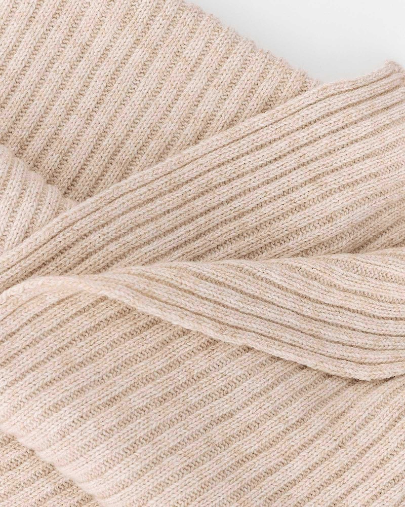 Бежевий в'язаний шарф FASHIONISTA