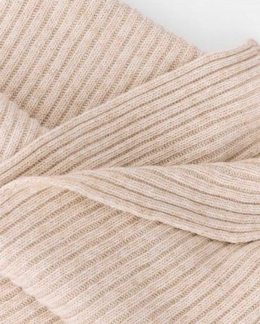 Бежевий в'язаний шарф FASHIONISTA