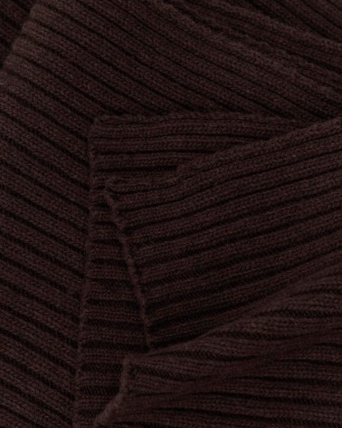 Коричневий в'язаний шарф FASHIONISTA