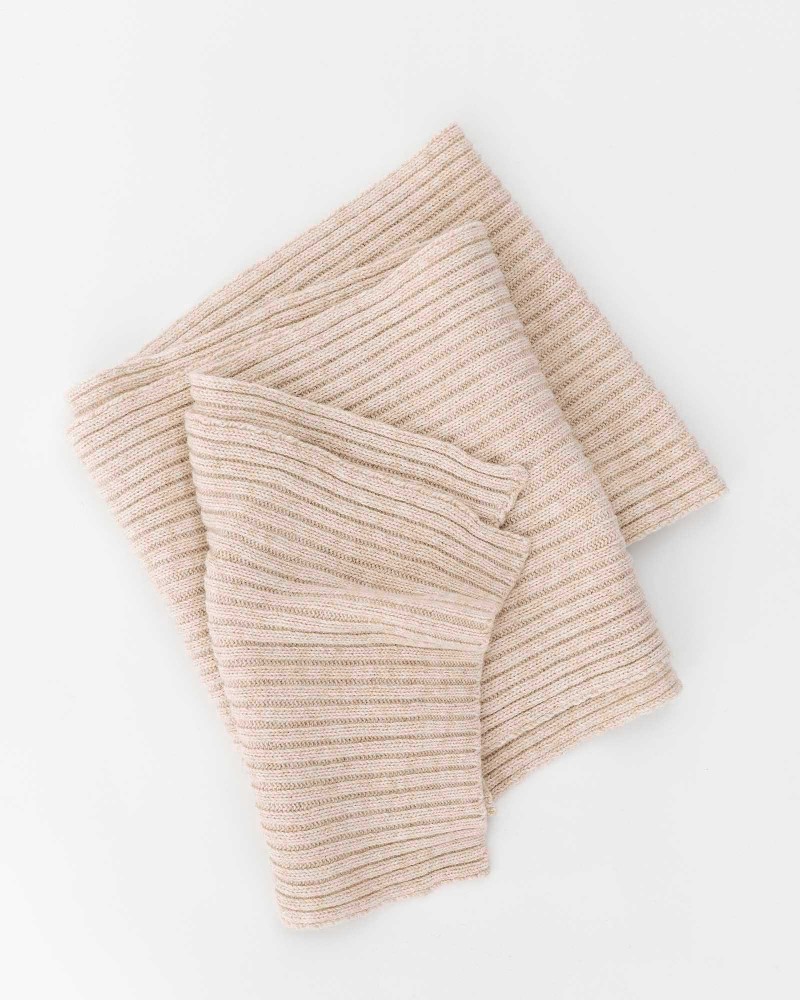 Бежевий в'язаний шарф FASHIONISTA