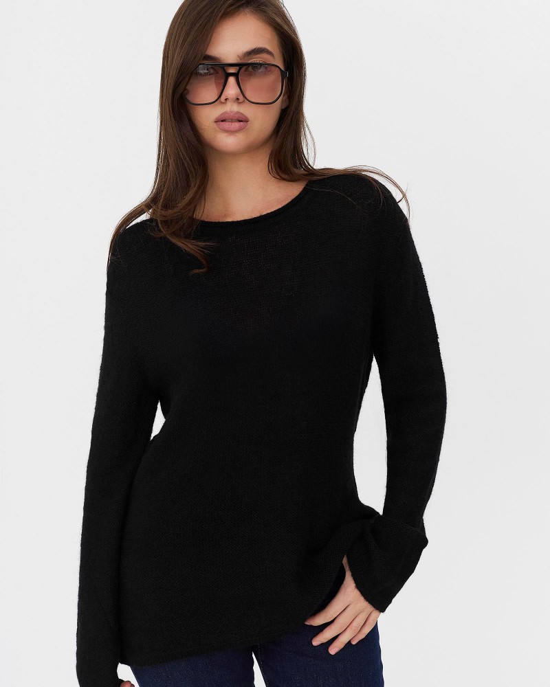 Джемпер Cozy базовий від FASHIONISTA чорний