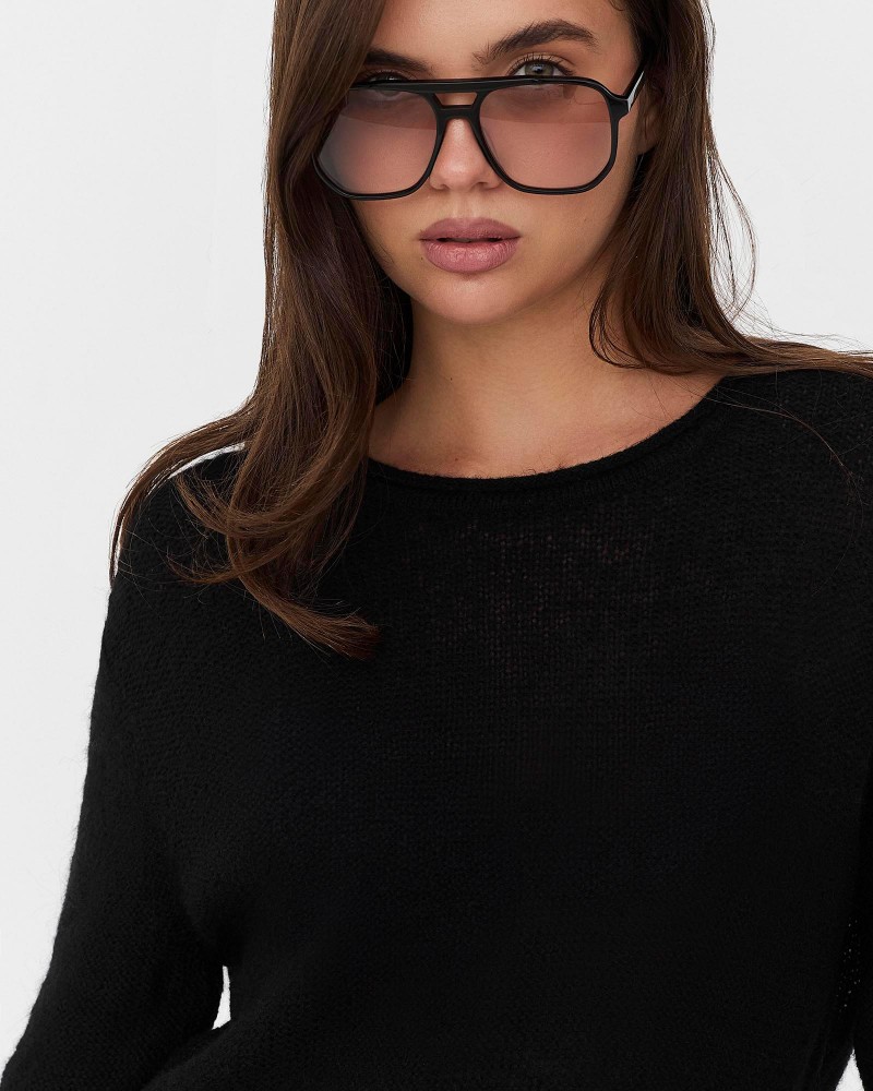 Джемпер Cozy базовий від FASHIONISTA чорний