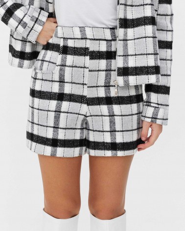 Чорно-білі шорти в клітинку FASHIONISTA