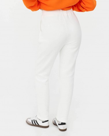 Штани спортивні на флісі від FASHIONISTA білий