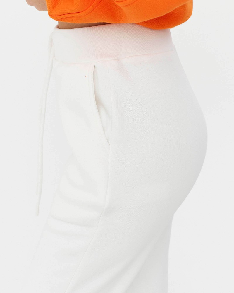 Штани спортивні на флісі від FASHIONISTA білий Штани спортивні на флісі від FASHIONISTA білий