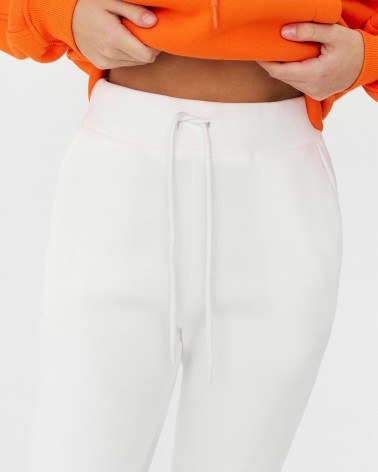 Штани спортивні на флісі від FASHIONISTA білий