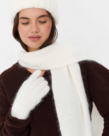 Молочний текстурований шафр FASHIONISTA