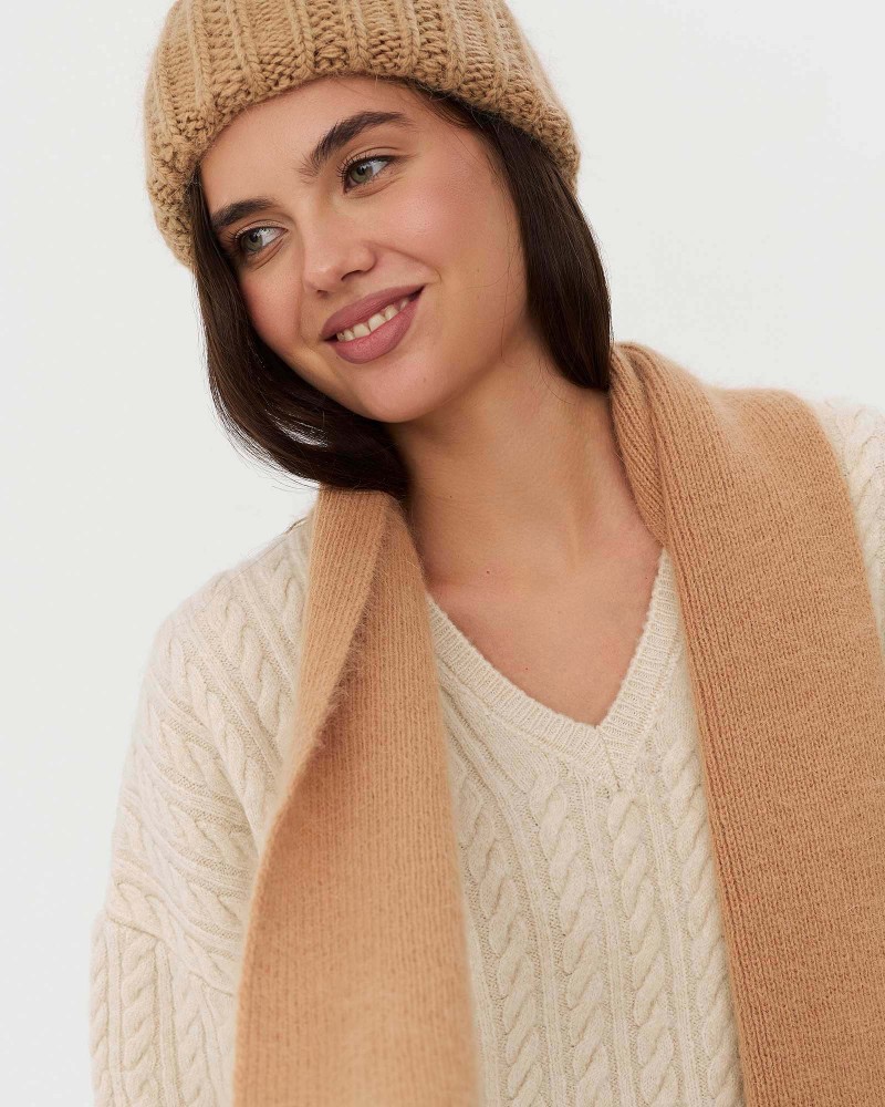 Пісочний текстурований шафр FASHIONISTA