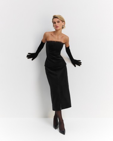 Чорний корсет Evelyn FASHIONISTA