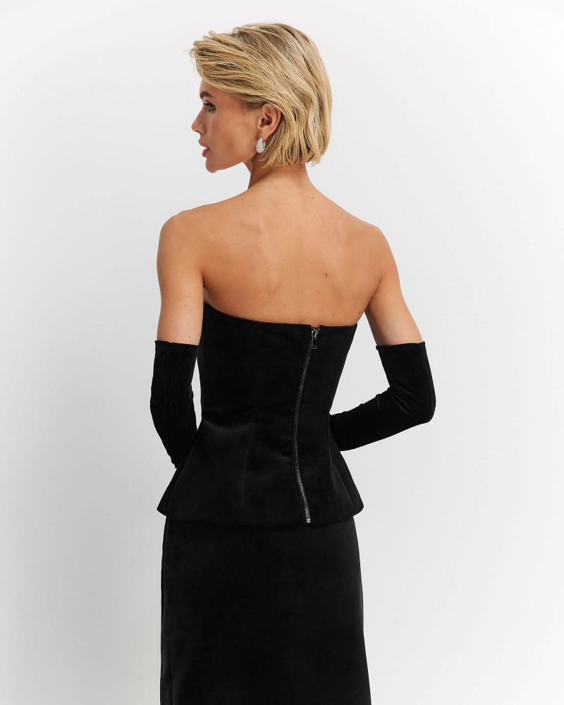 Чорний корсет Evelyn FASHIONISTA