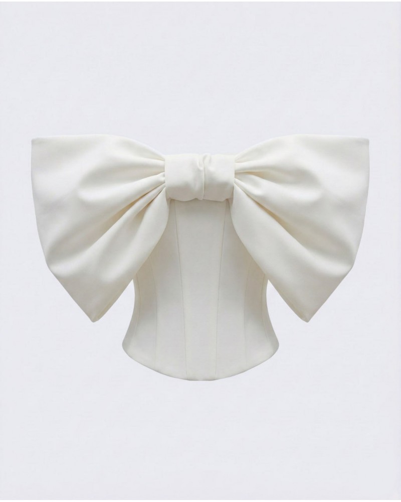 Молочний корсет Marielle з бантом FASHIONISTA