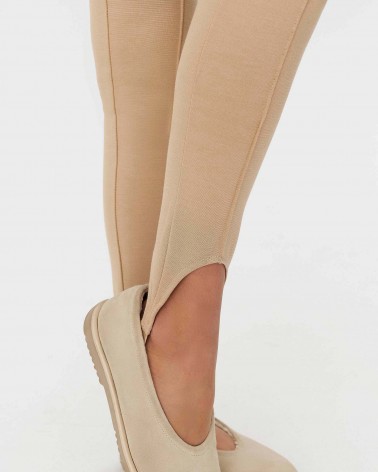 Легінси зі штрипками від FASHIONISTA бежевий