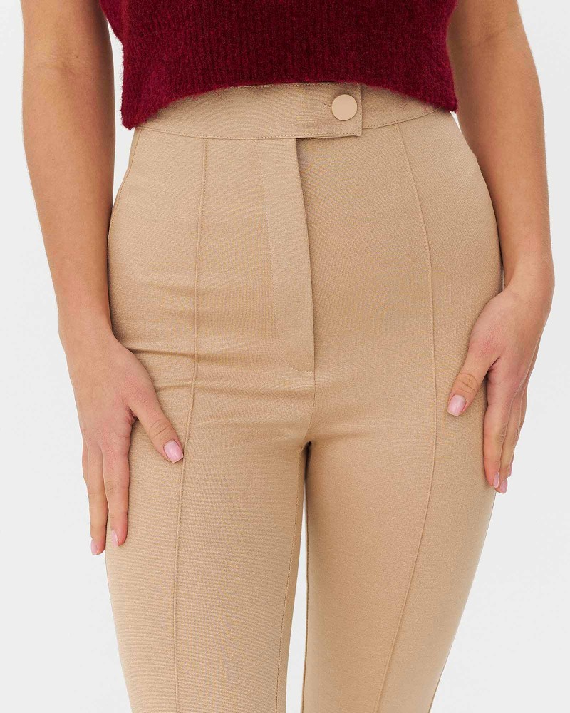 Легінси зі штрипками від FASHIONISTA бежевий