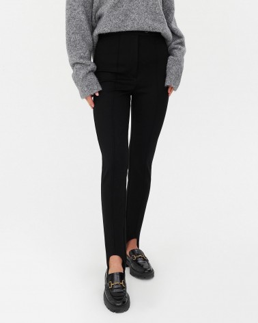 Легінси зі штрипками від FASHIONISTA чорний