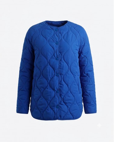 Куртка стьобана від FASHIONISTA синій