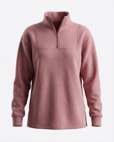 Світшот з блискавкою від FASHIONISTA темно-ліловий