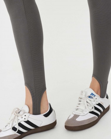 Сірі базові легінси зі штрипками довжини Regular FASHIONISTA