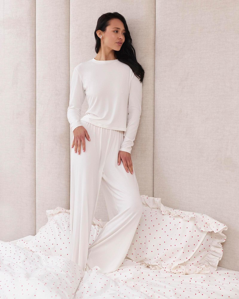 Лонгслів для дому Mia від FASHIONISTA молочний