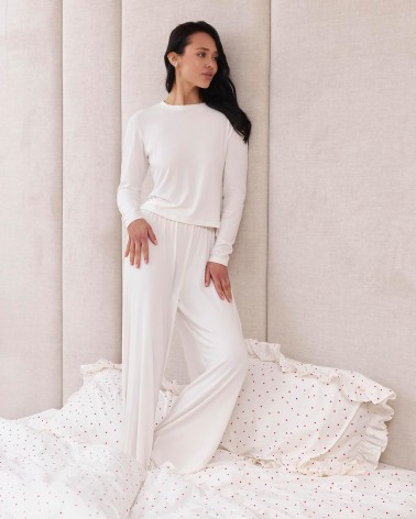 Лонгслів для дому Mia від FASHIONISTA молочний