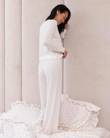 Лонгслів для дому Mia від FASHIONISTA молочний