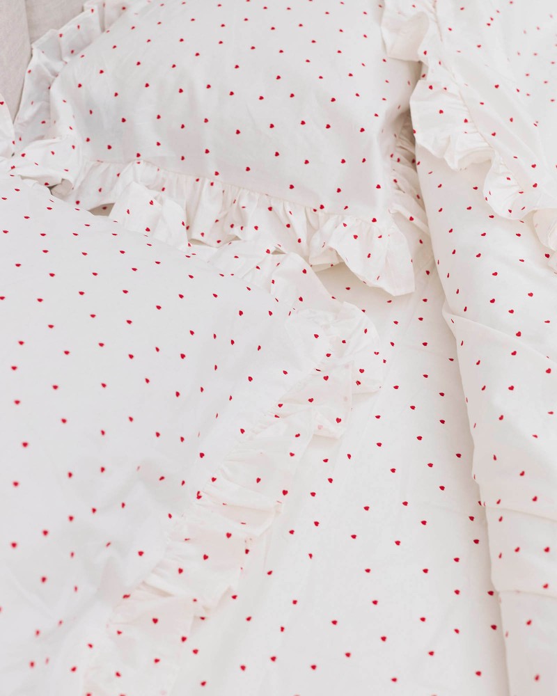 Набір постільної білизни Heart від FASHIONISTA молочний