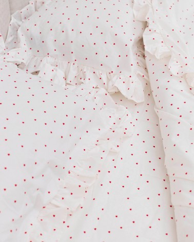 Набір постільної білизни Heart від FASHIONISTA молочний