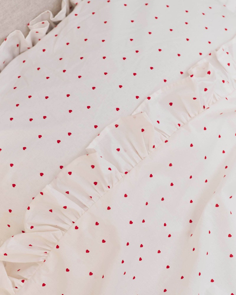 Набір постільної білизни Heart від FASHIONISTA молочний