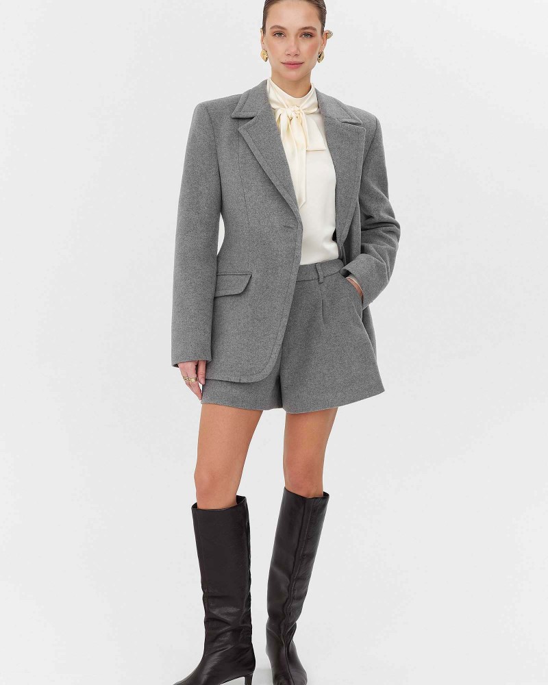 Сірий жакет Select з вовни FASHIONISTA Сірий жакет Select з вовни FASHIONISTA